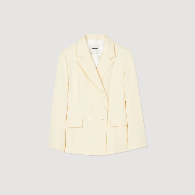 Double-breasted suit jacket